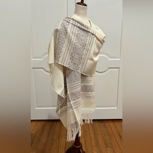 Cotton and Silk Traditional Mexican rebozo from Oaxaca. Mexican shawl, Handloom!